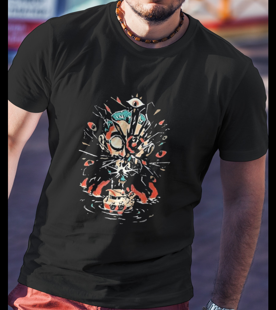 Fangamer Shattered Collector Psychedelic Vision Explosion T-Shirt