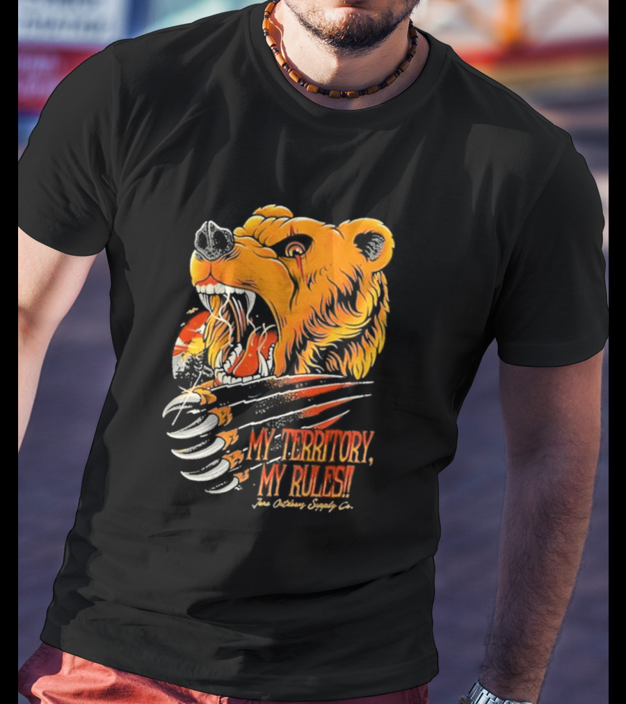 My Territory My Rules Bear Claw Jena Outdoors Supply CO T-Shirt