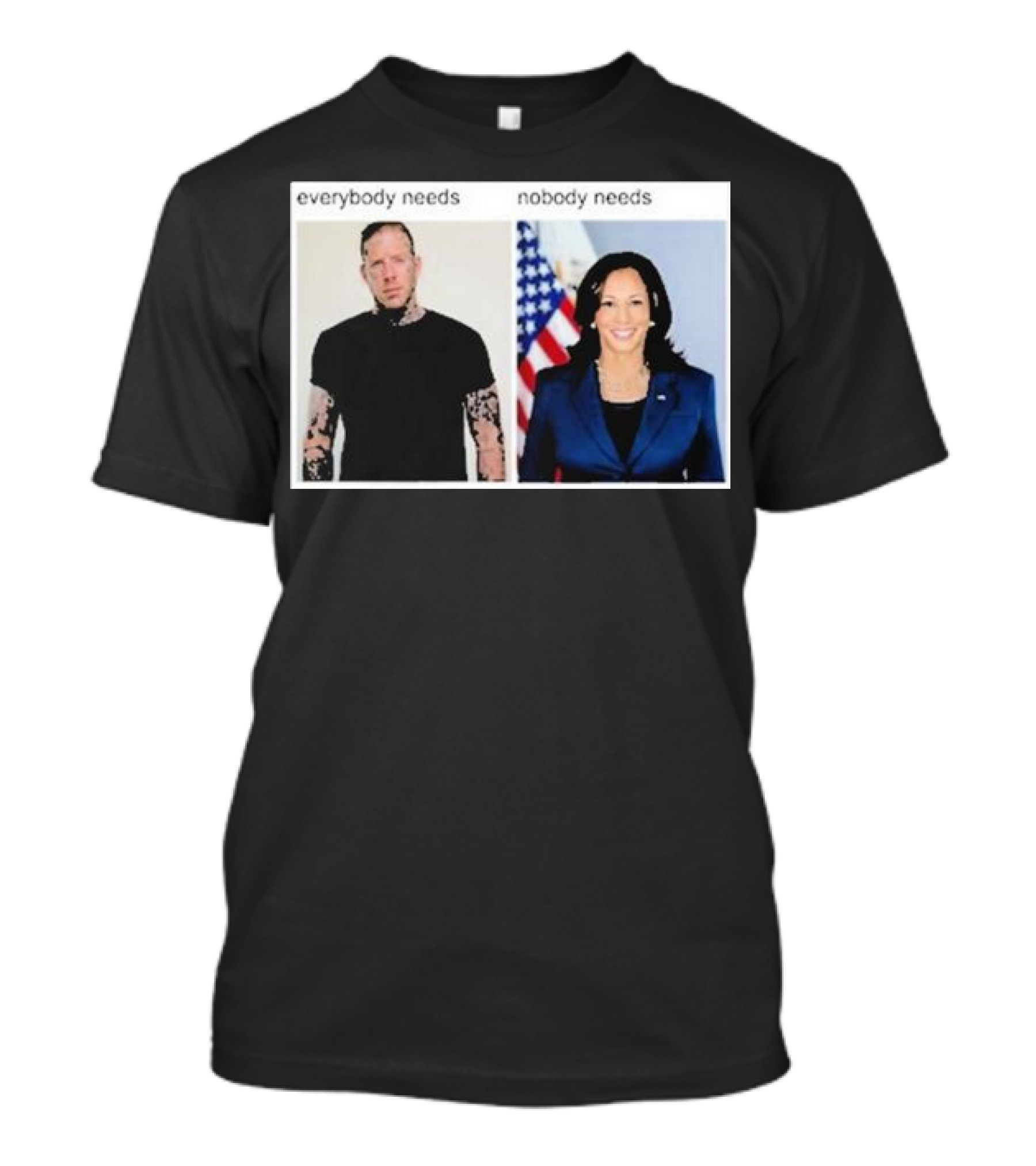 Everybody Needs Nobody Needs American Flag Tattoo Jacket T-Shirt