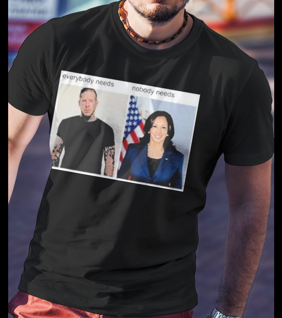 Everybody Needs Nobody Needs American Flag Tattoo Jacket T-Shirt