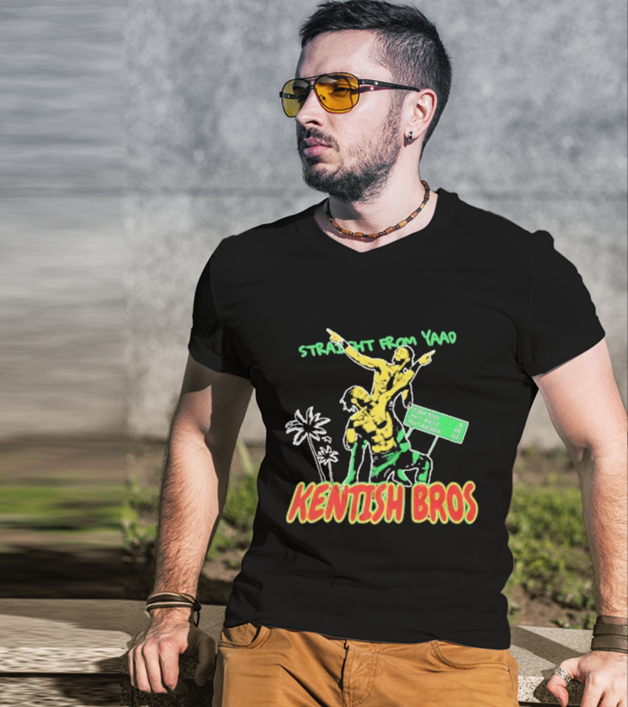Straight From Yaad Kentish Bros Ocho Rios Montego Bay Negril Jamaica T-Shirt