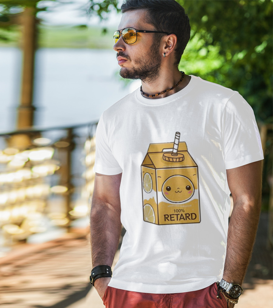 Satisfaction Guaranteed 100 Retard Lemon Juice Box Kawaii Face T-Shirt
