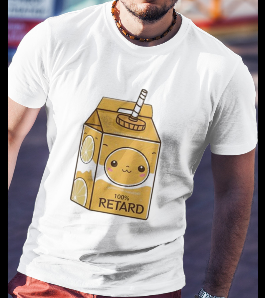 Satisfaction Guaranteed 100 Retard Lemon Juice Box Kawaii Face T-Shirt