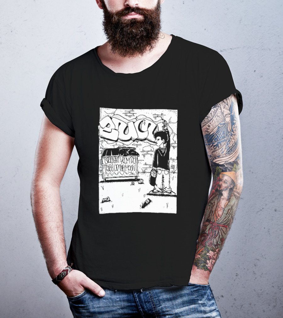 Zulu Black Powerviolence Street Art From The Tribe Of The Moon T-Shirt