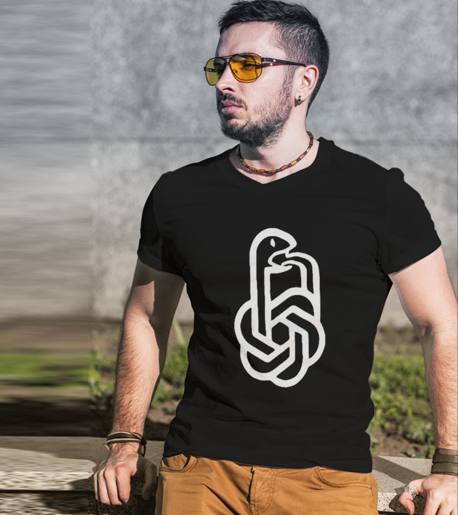 Aravind Srinivas Snake AI Knot T-Shirt