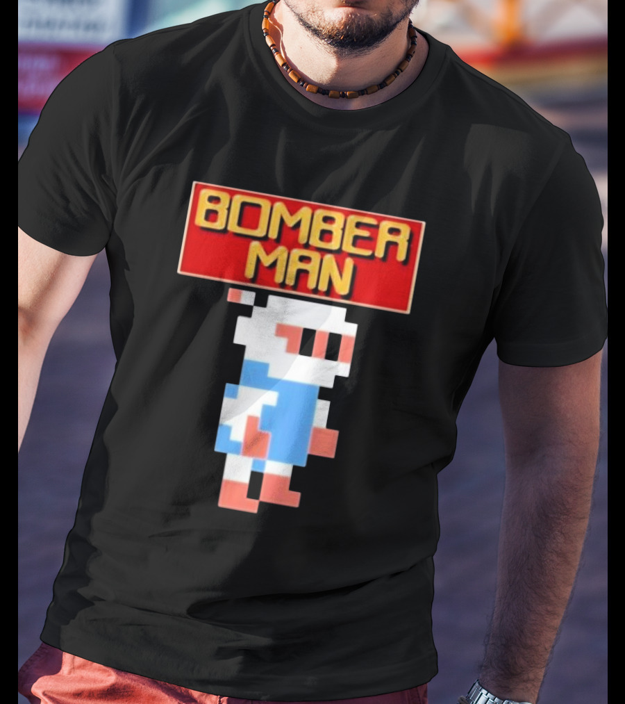 Bomberman Classic NES 8-Bit Video Game Icon T-Shirt