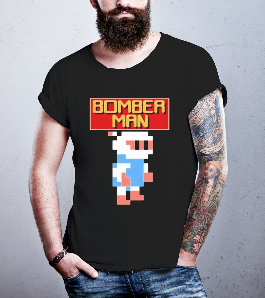Bomberman Classic NES 8-Bit Video Game Icon T-Shirt