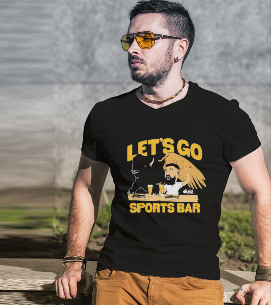 Let's Go Sports Bar Buffalo Wild Wings X Jason Kelce T-Shirt