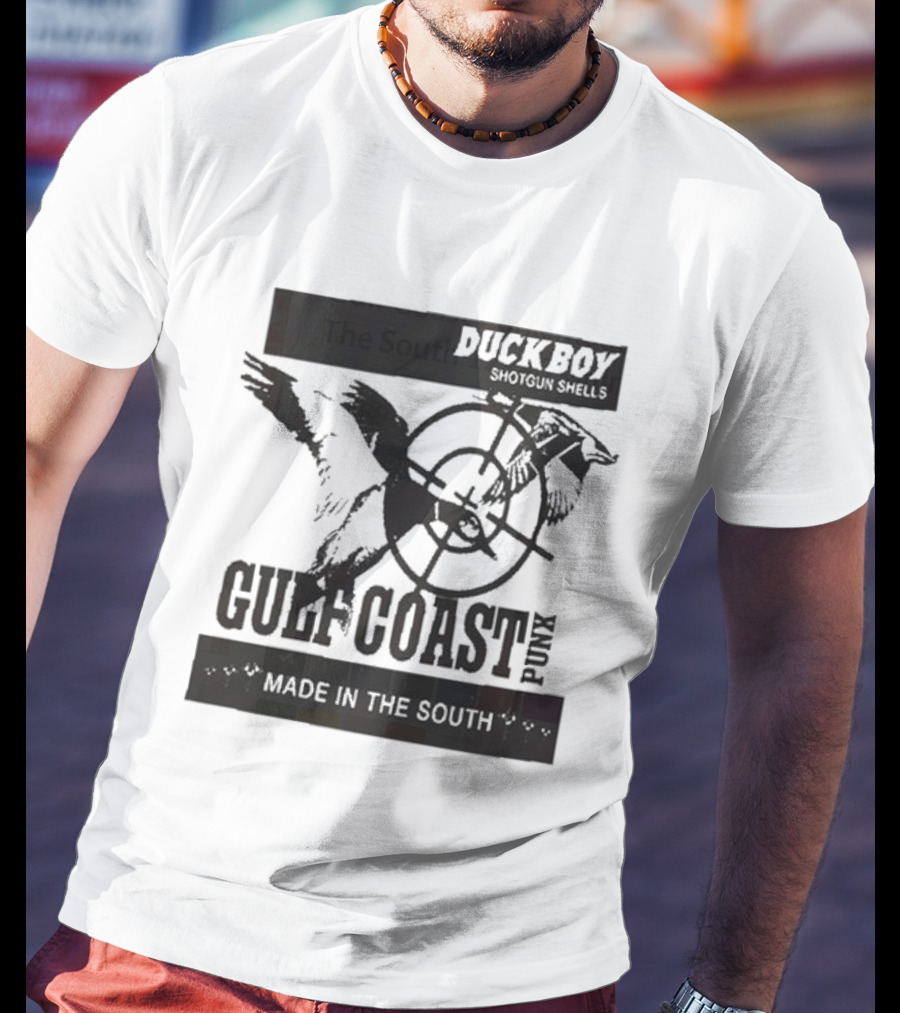 Duckboy Shotgun Shells Gulf Coast Punk Made In The South 12ga T-Shirt
