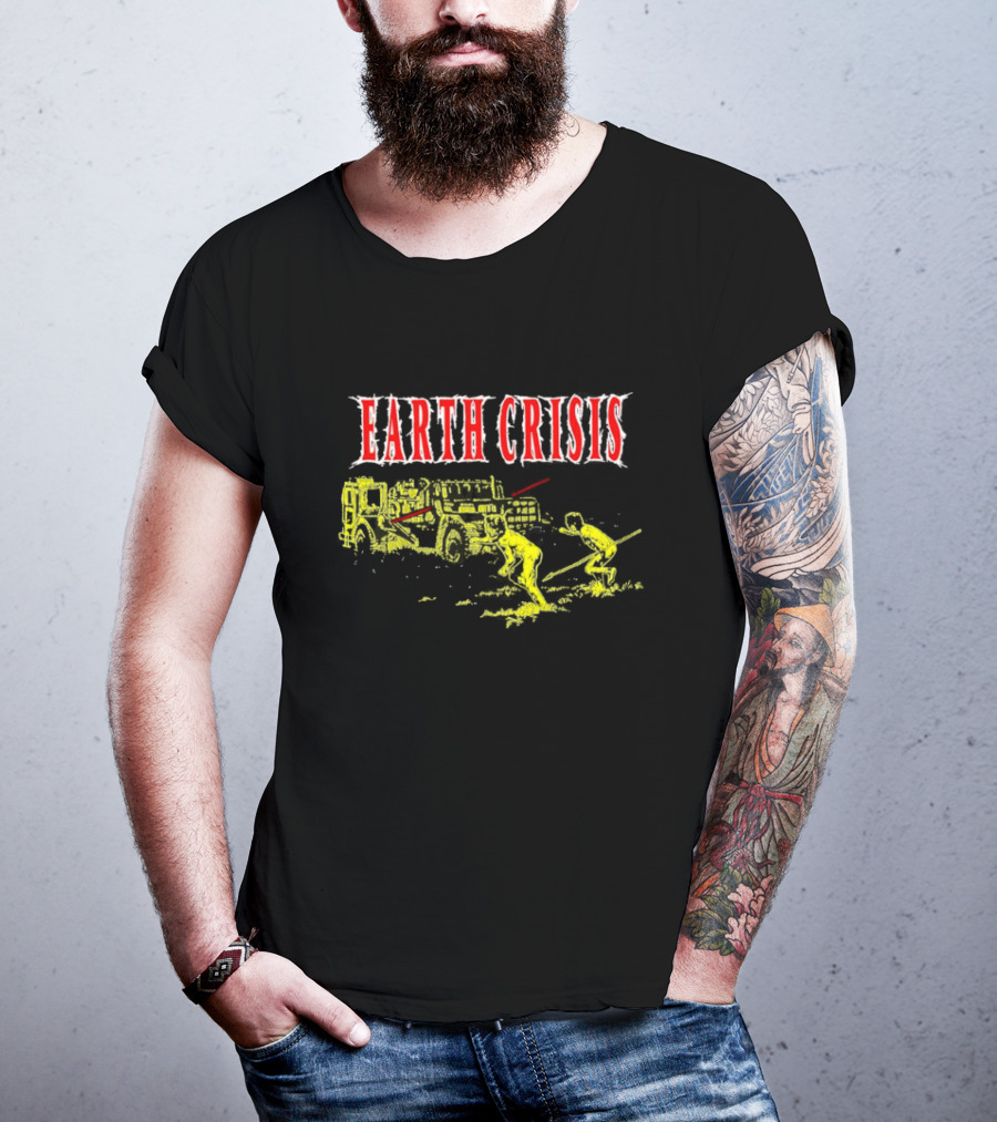 EARTH CRISIS Death Machines Human Conflict Scene T-Shirt