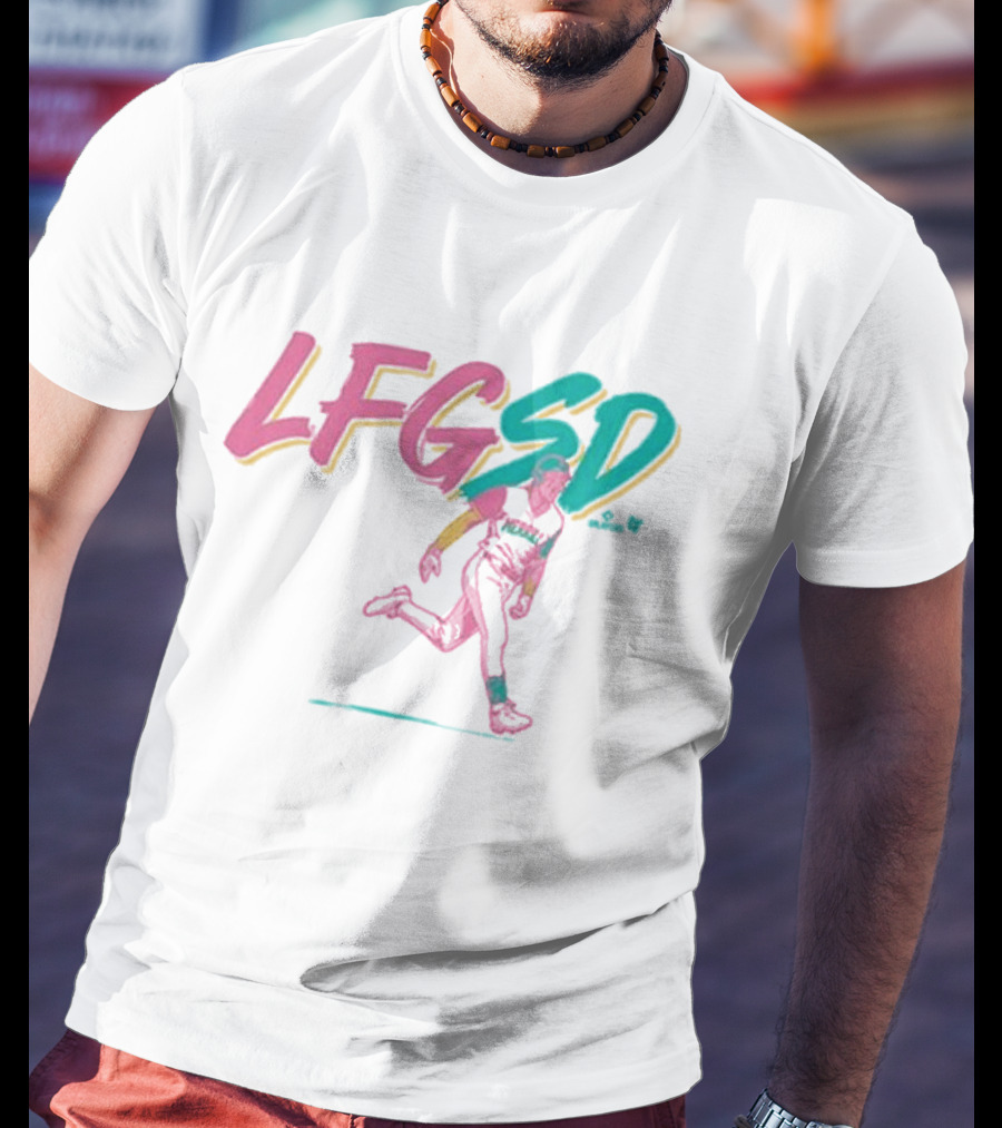 Jackson Merrill LFGSD Neon Baseball Running T-Shirt