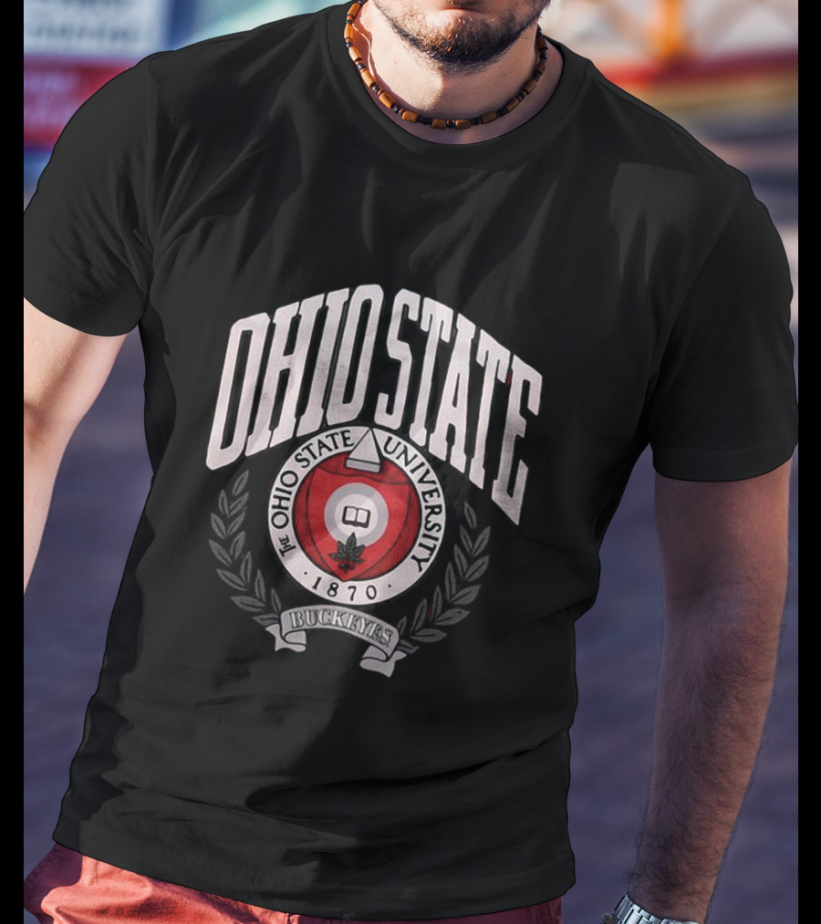Ohio State University Buckeyes 1870 Seal Bold T-Shirt