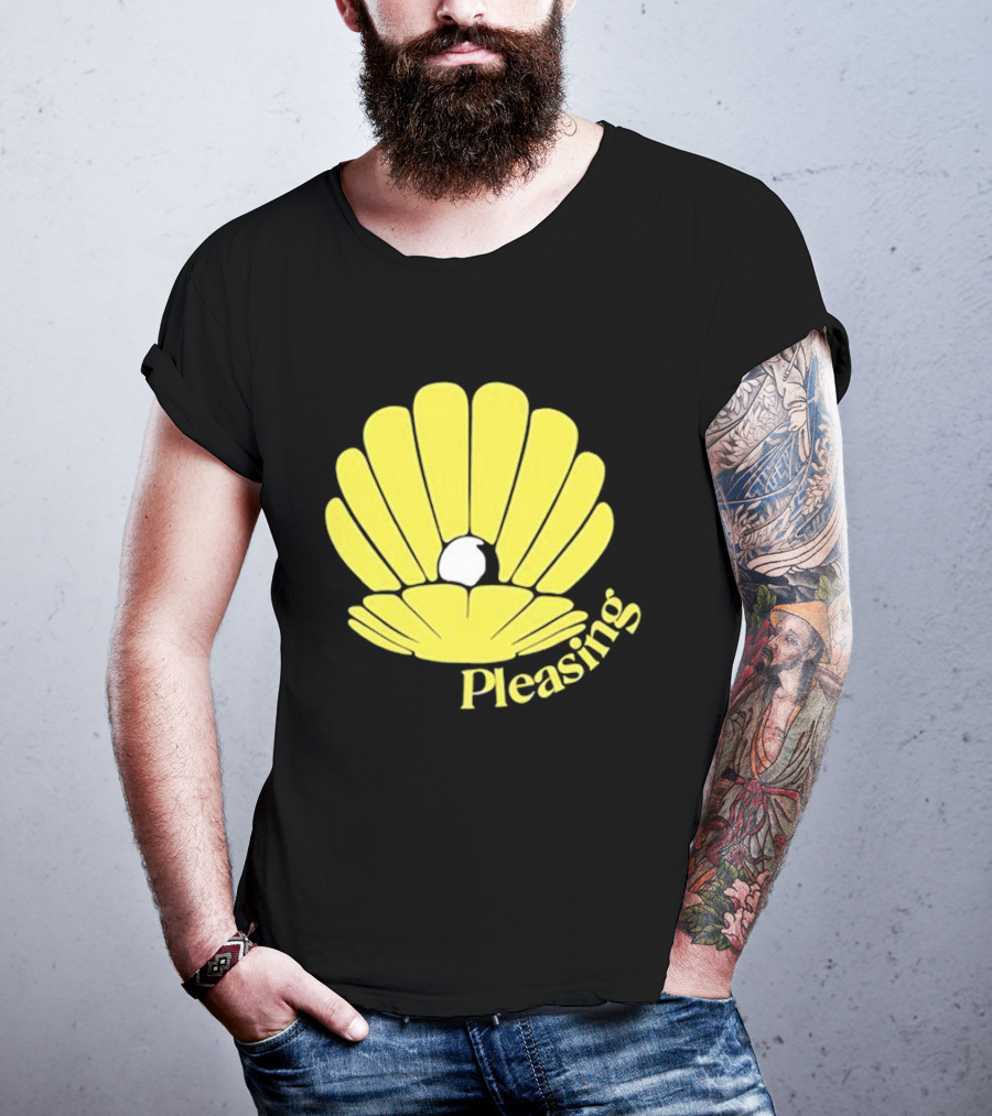Pleasing Clam Yellow Shell With Pearl T-Shirt