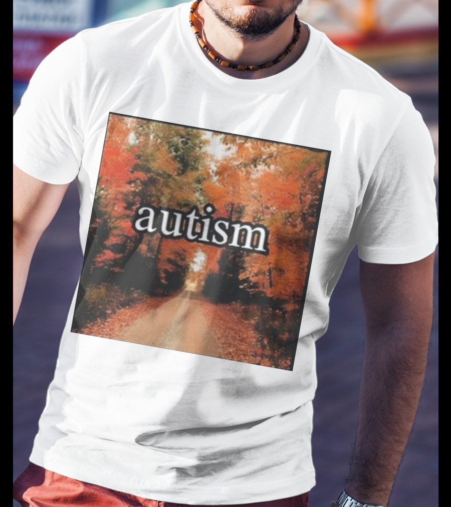 Autism In An Autumn Forest Pathway T-Shirt