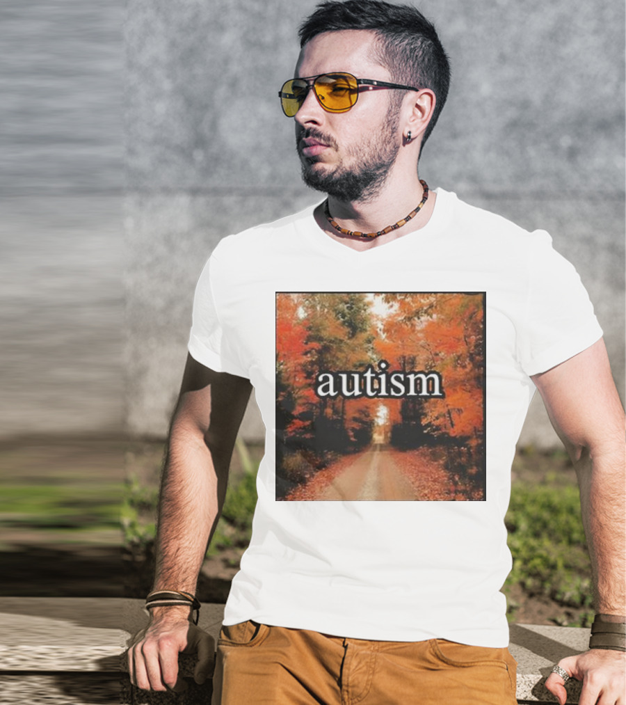 Autism In An Autumn Forest Pathway T-Shirt