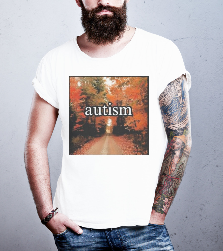 Autism In An Autumn Forest Pathway T-Shirt