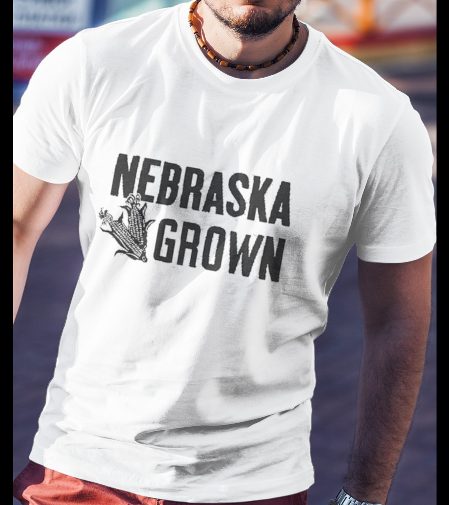 Charlie Hustle Nebraska Grown Grey T-Shirt