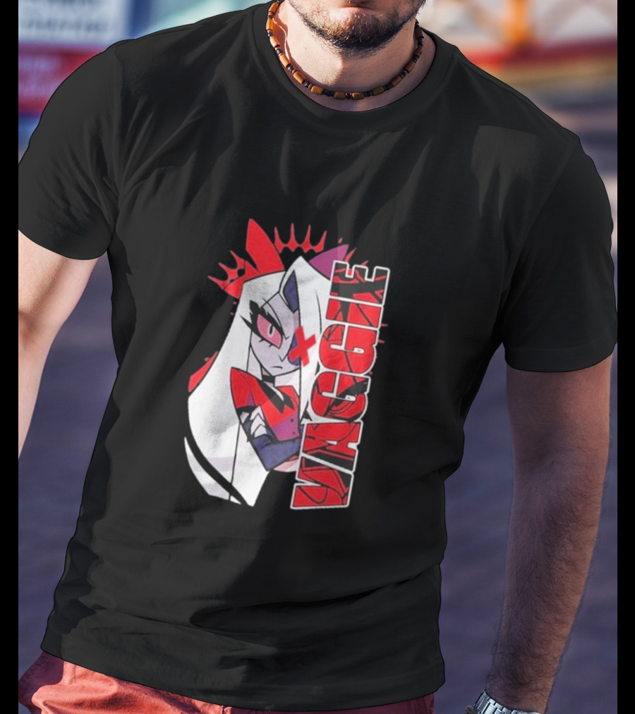 Hazbin Hotel Vaggie Red And White Character T-Shirt