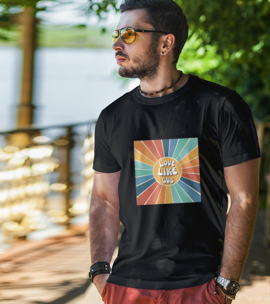 Love Like Gus Retro Sunshine Stripes T-Shirt
