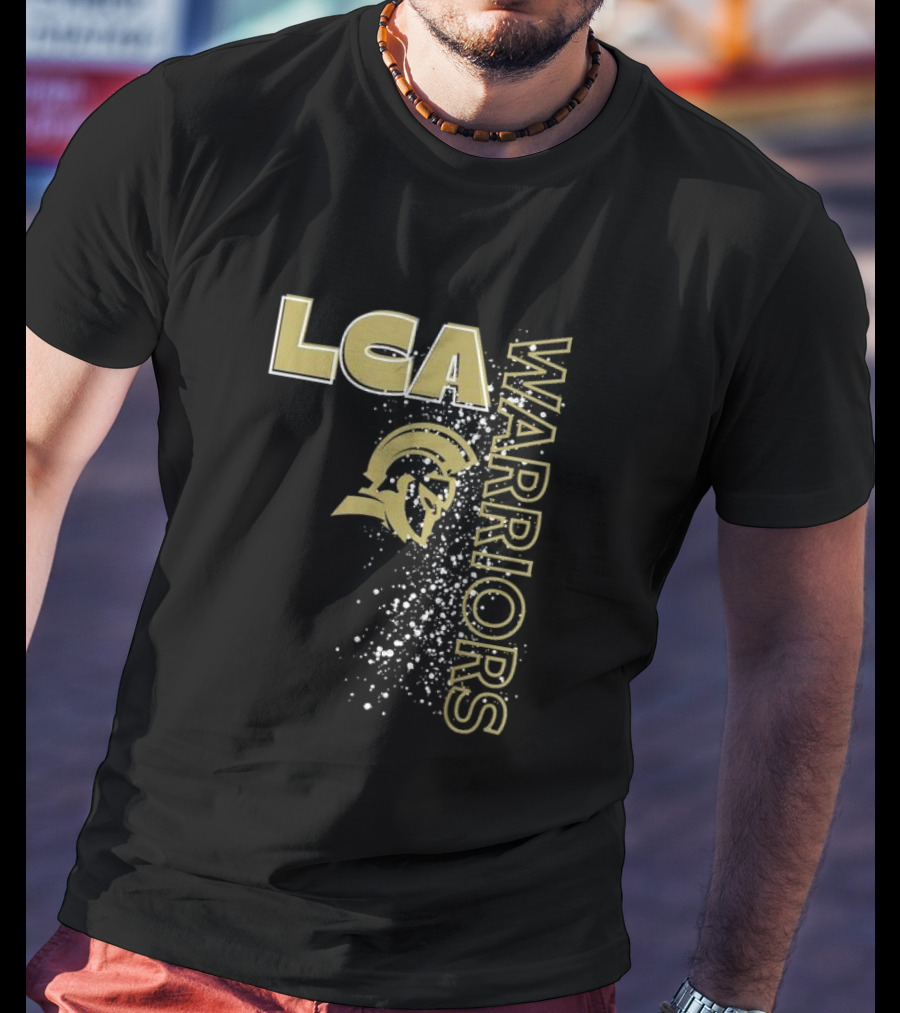 LCA Warriors Gold Helmet Spartans T-Shirt