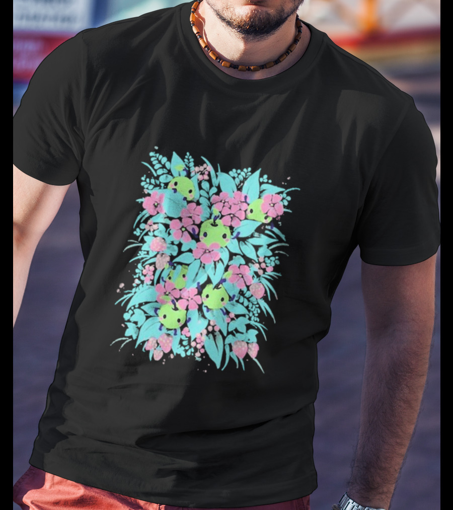 Stardew Valley Junimo Forest Guardians Floral T-Shirt
