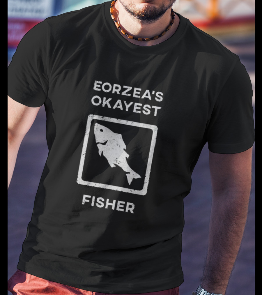 Eorzea's Okayest Fisher Fish T-Shirt
