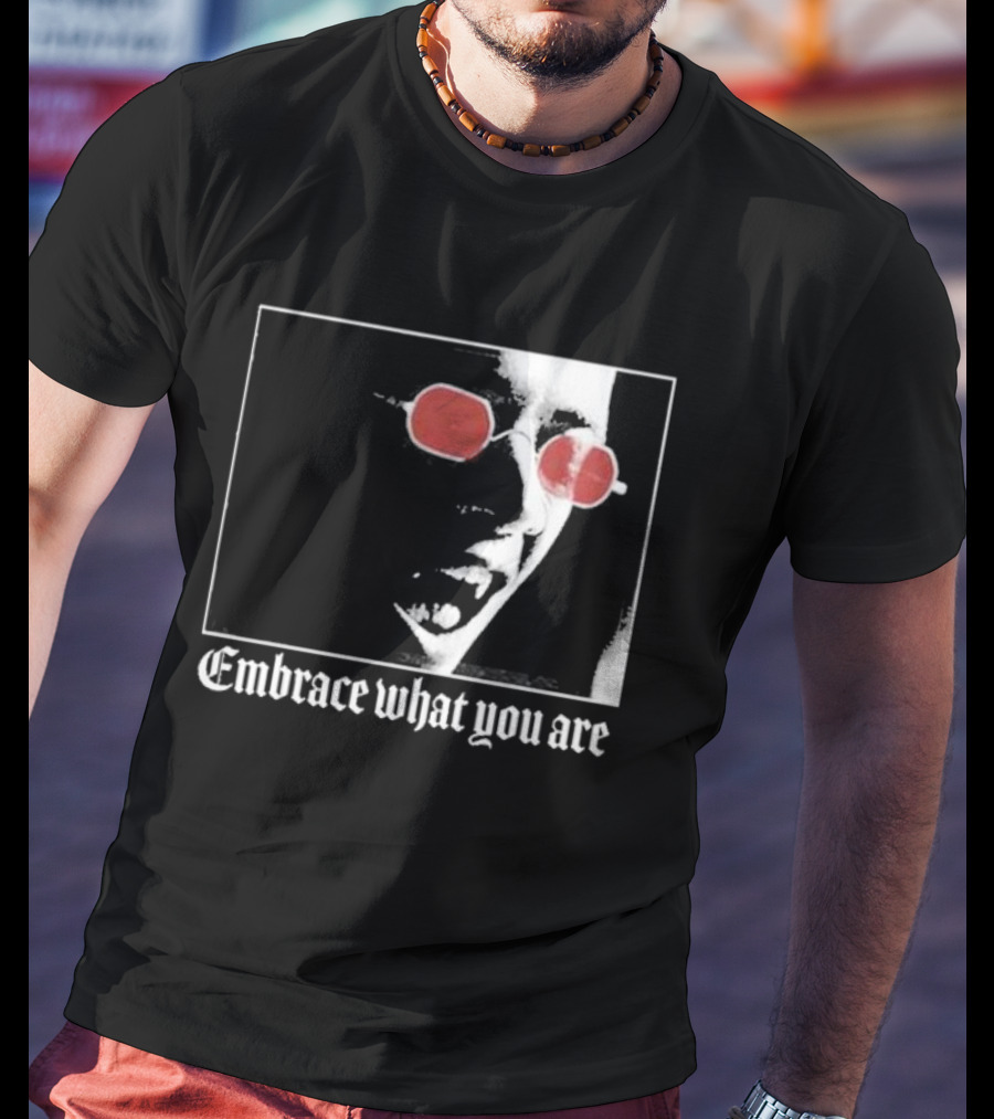 Bimolloy Embrace What You Are Red Glasses T-Shirt
