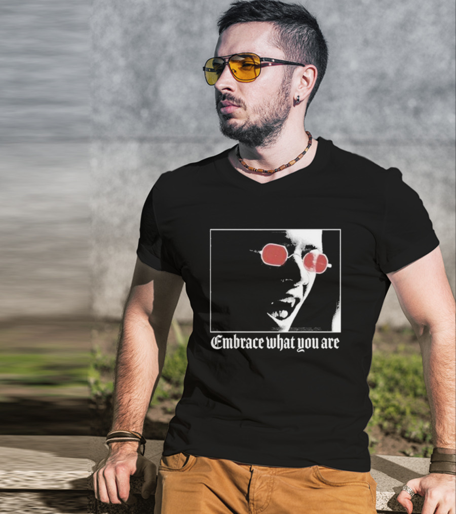 Bimolloy Embrace What You Are Red Glasses T-Shirt