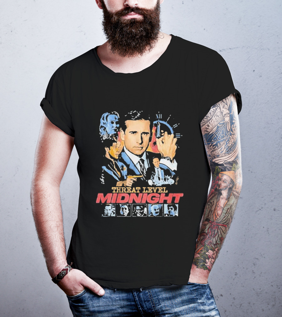 Threat Level Midnight Michael Scarn And Gabby Williams Collaboration T-Shirt