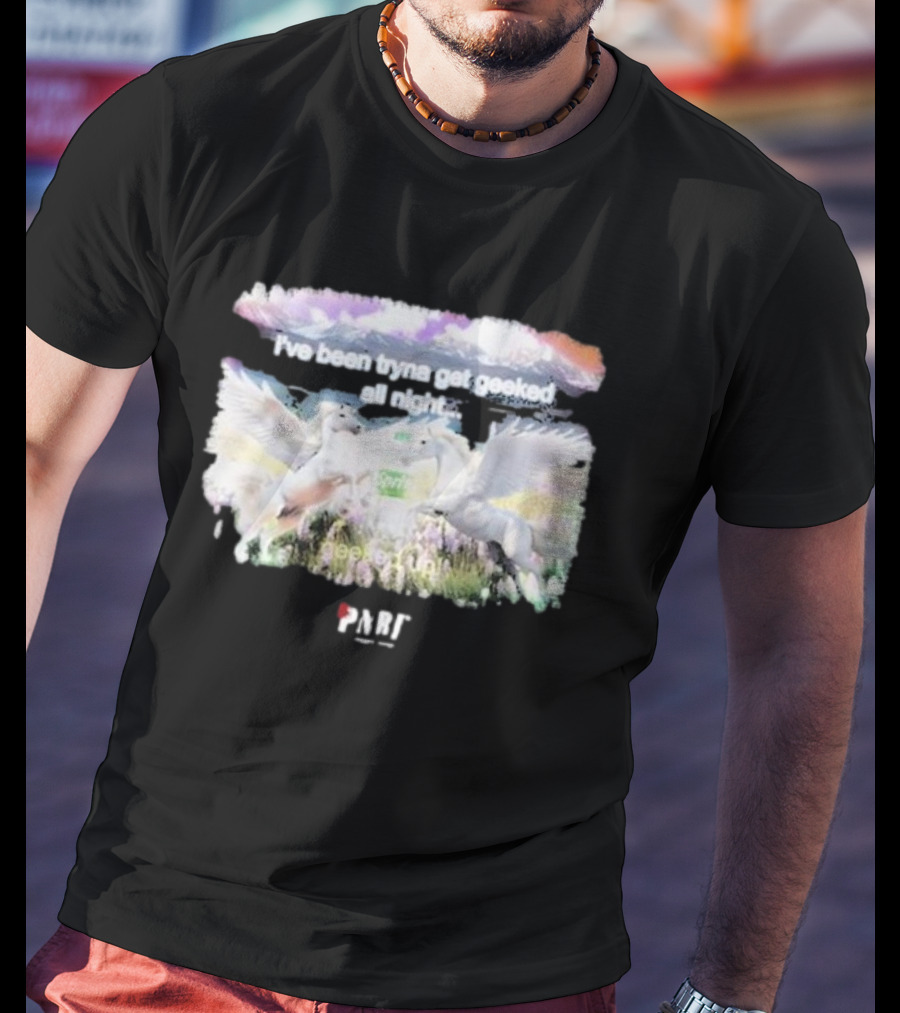 I've Been Tryna Get Geeked All Night Geeked Up Pony PARI T-Shirt