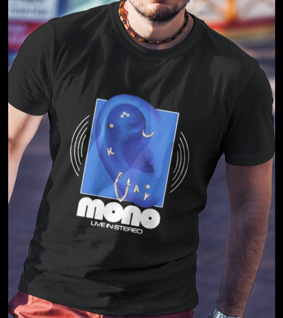 Mono Live In Stereo K Flay Blue Ear T-Shirt