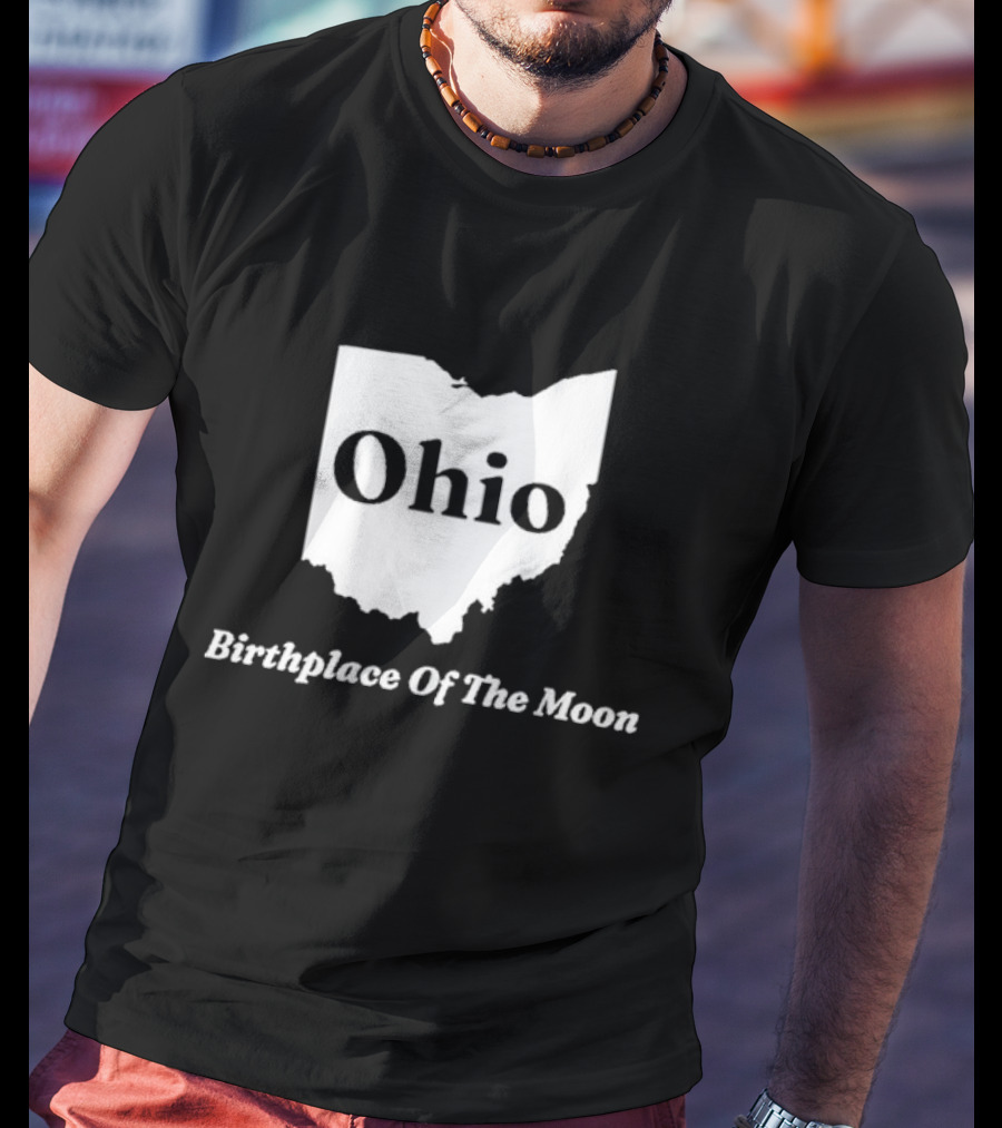 Ohio Birthplace Of The Moon State Map T-Shirt
