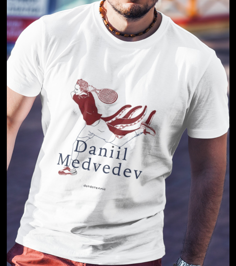 Daniil Medvedev Dotdotennis Tennis Player Action T-Shirt