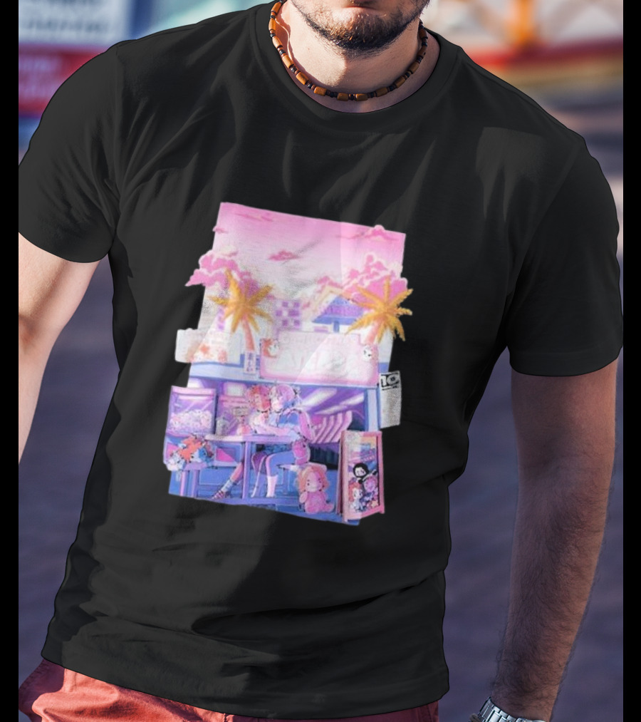 Game Grumps Arcade Neon Palm Trees T-Shirt