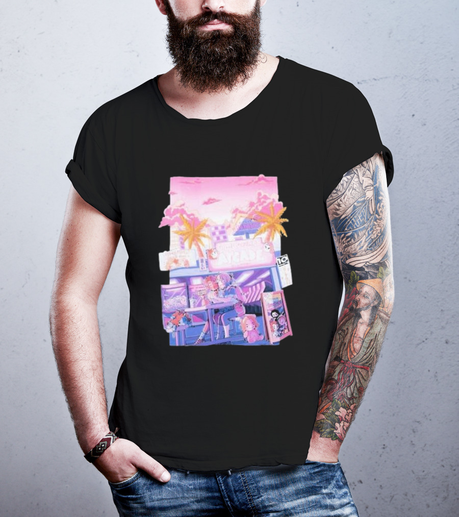 Game Grumps Arcade Neon Palm Trees T-Shirt