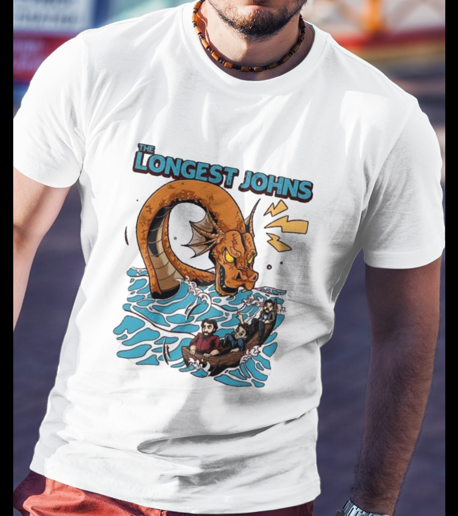 The Longest Johns Sea Monster Adventure Rowboat Journey T-Shirt