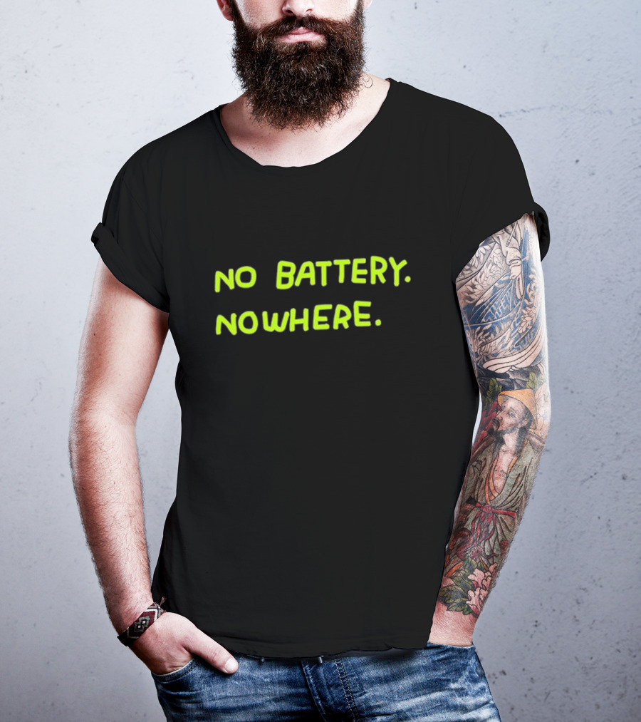 No Battery Nowhere Zoe Bread T-Shirt