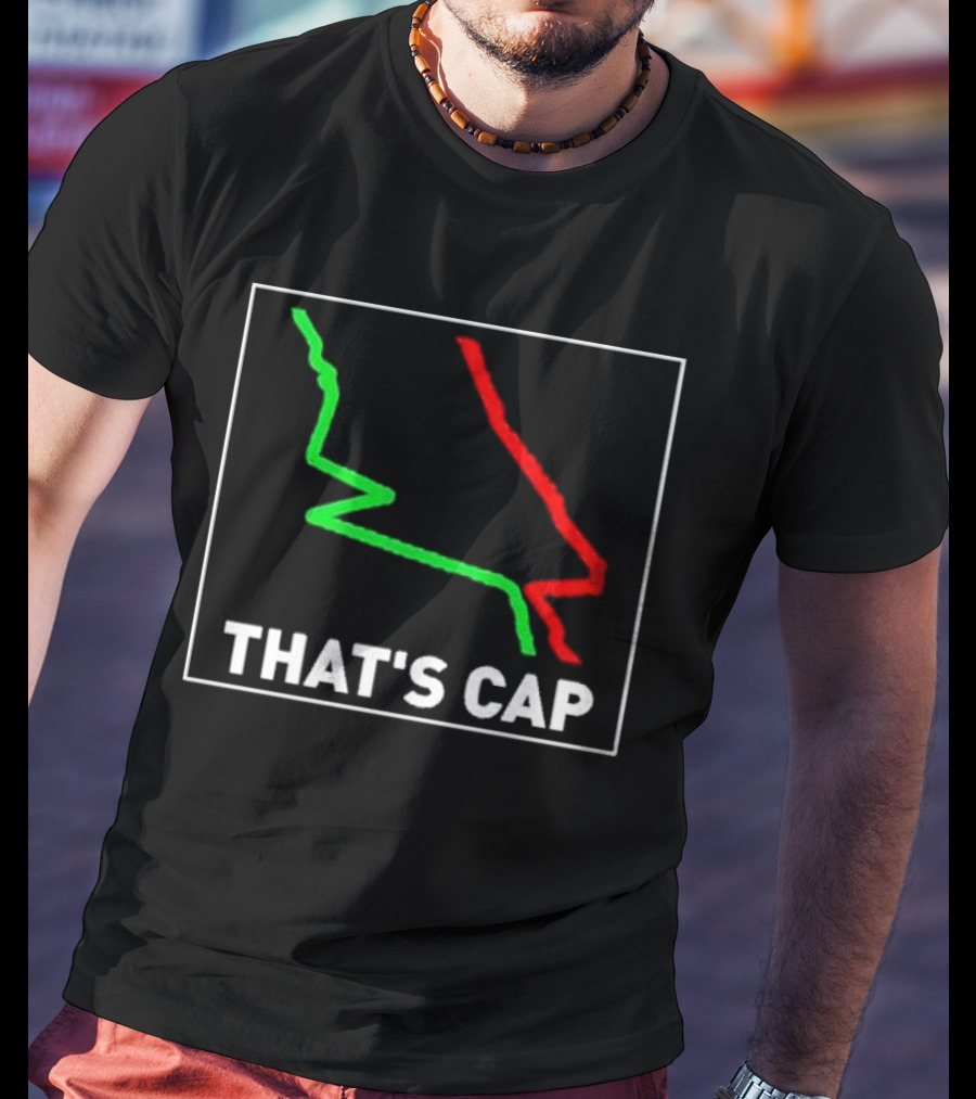 James Pettus That's Cap Red And Green Zigzag Lines T-Shirt