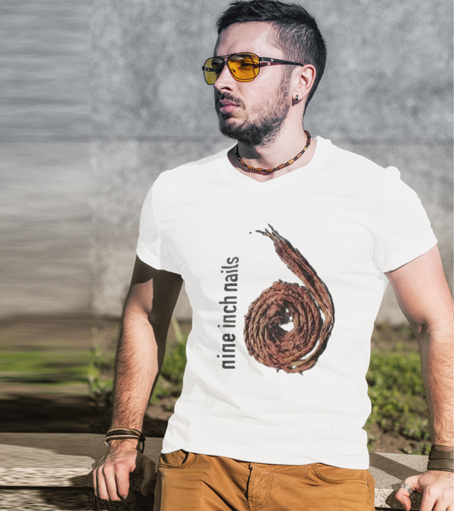 Nine Inch Nails Rope Coil Black T-Shirt