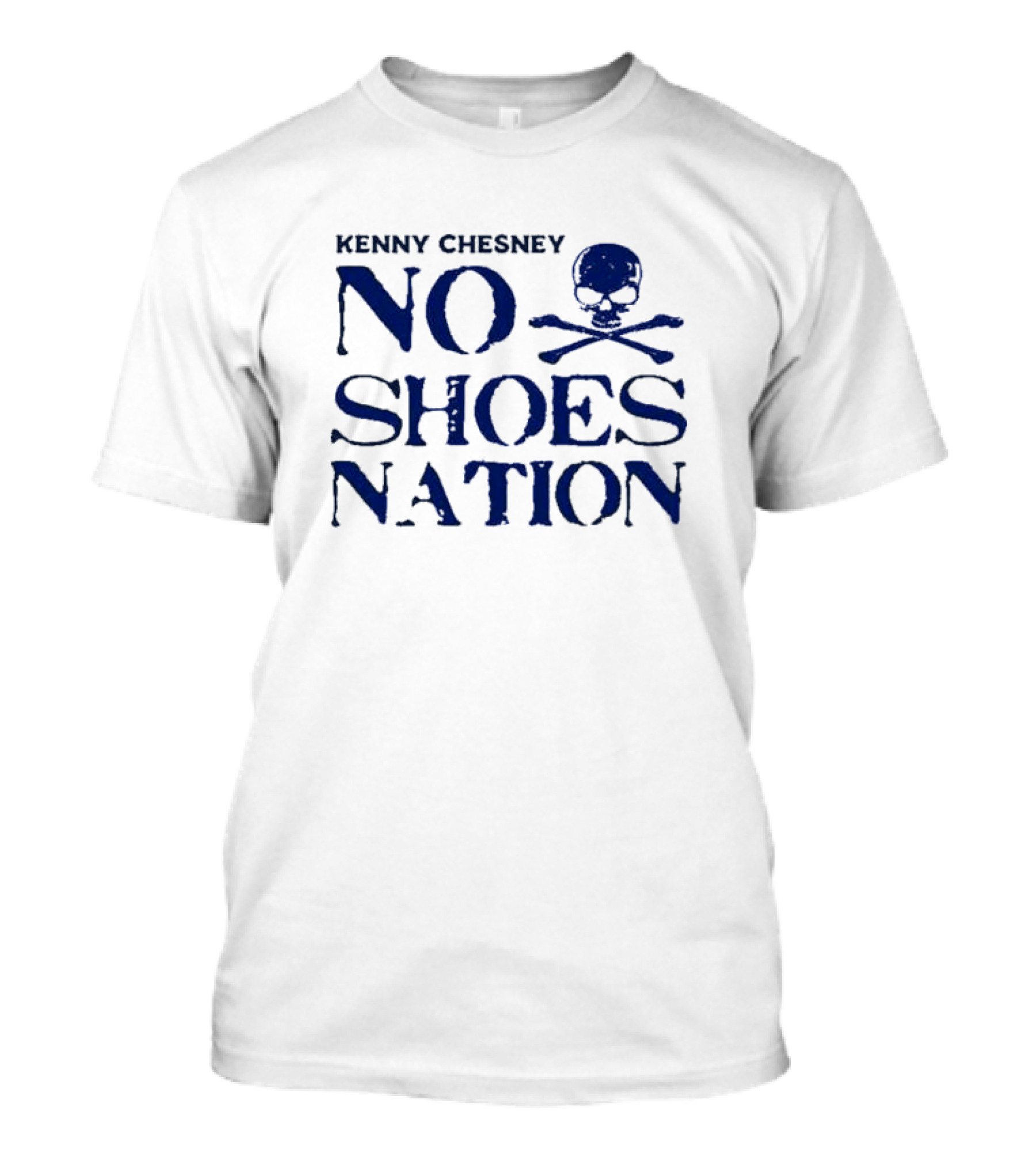 Kenny Chesney No Shoes Nation Skull Aqua T-Shirt