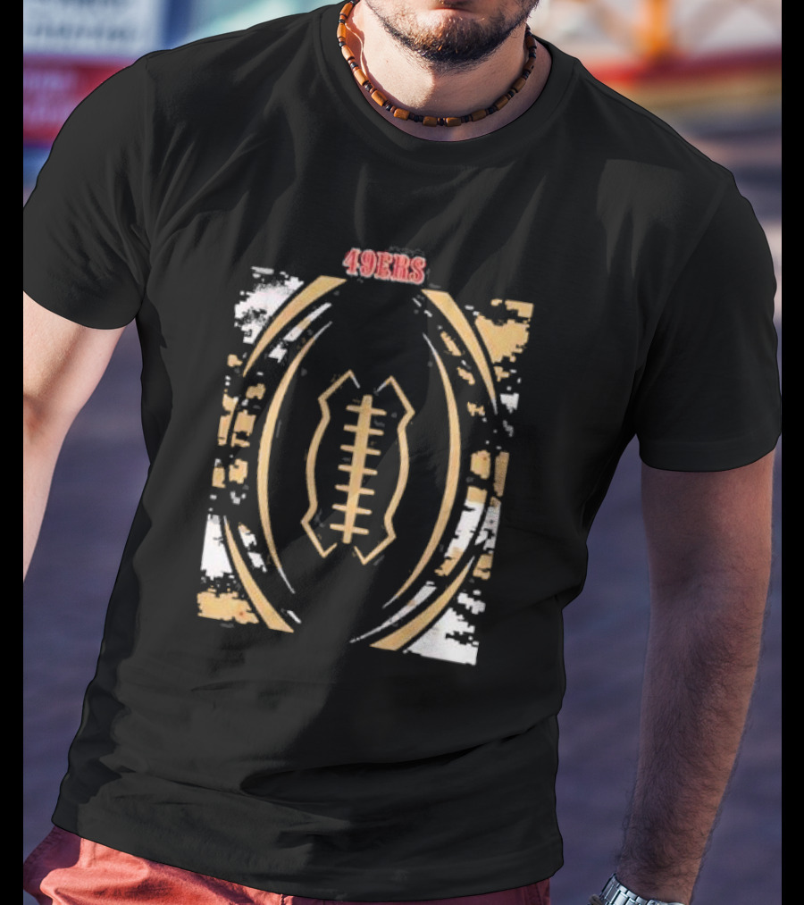 San Francisco 49ers 49ers Football Oval T-Shirt