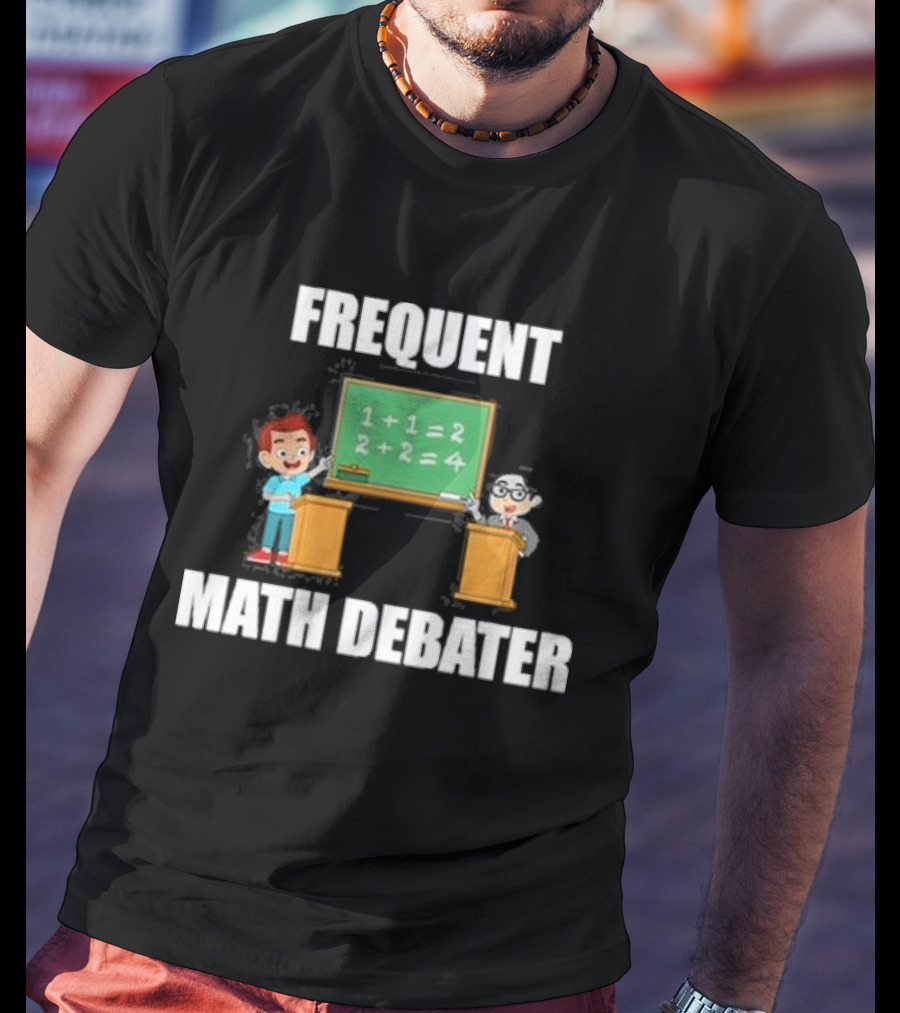 Frequent Math Debater Summerhays Bros Chalkboard Equation T-Shirt