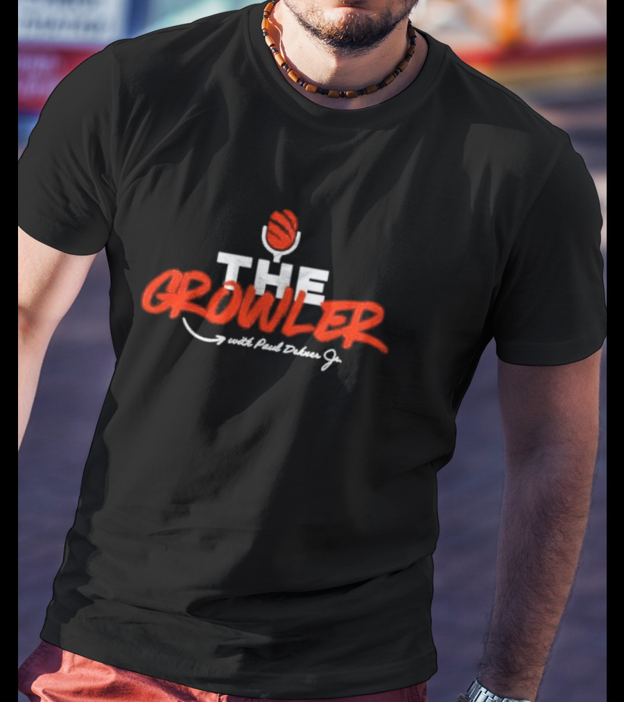 The Growler With Paul Dehner Jr. Microphone Basketball T-Shirt