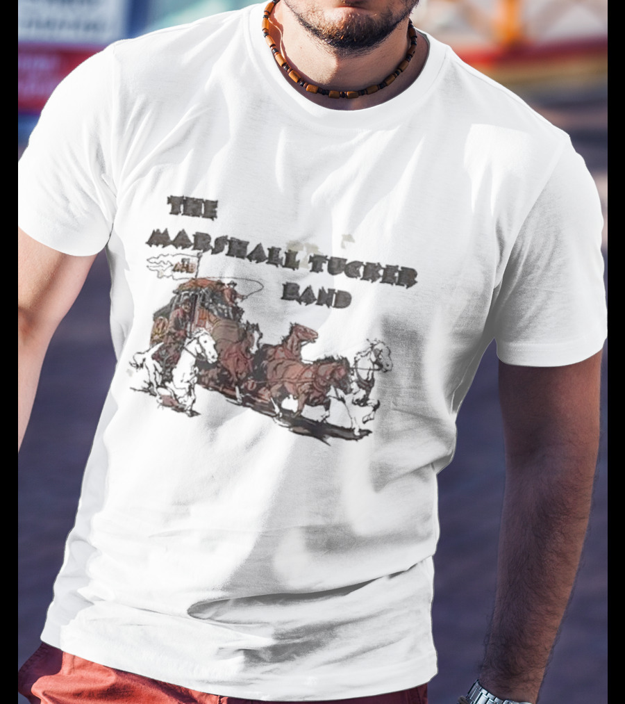 The Marshall Tucker Band Stagecoach Western Scene T-Shirt