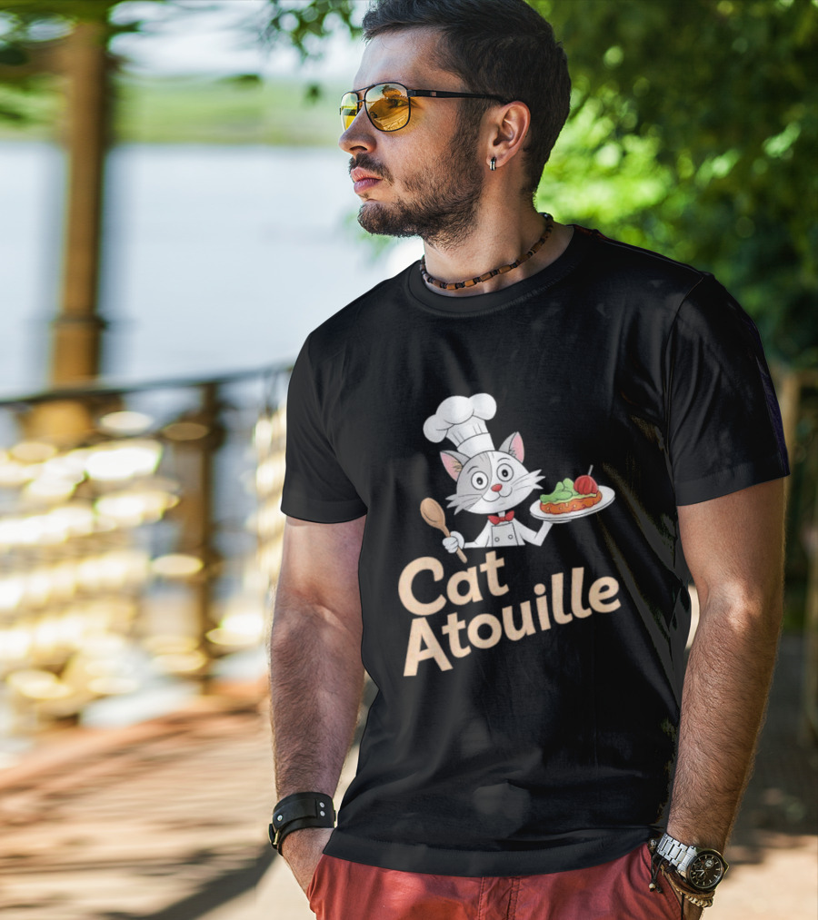 Cat Atouille Chef Cat With Ratatouille T-Shirt