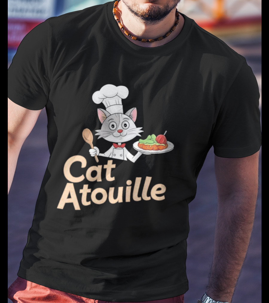Cat Atouille Chef Cat With Ratatouille T-Shirt