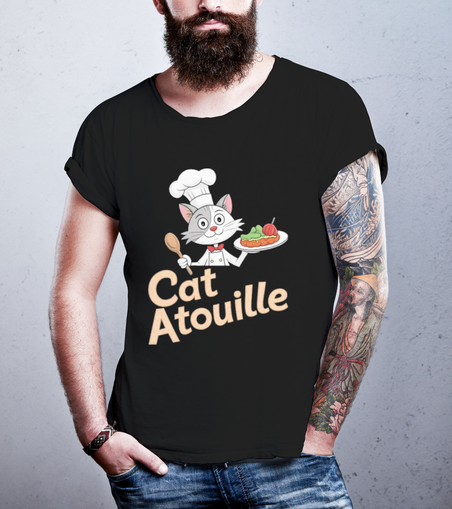 Cat Atouille Chef Cat With Ratatouille T-Shirt