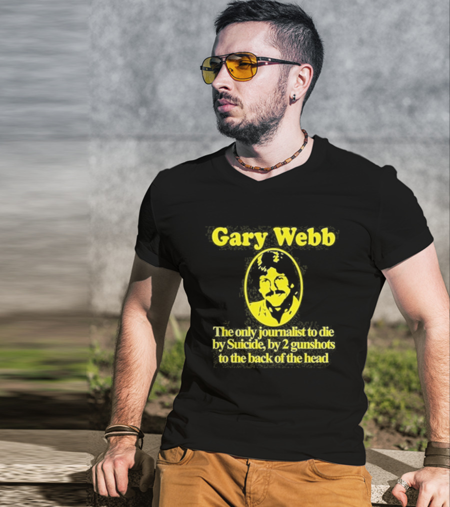 Gary Webb Barely Legal Clothing Journalist Suicide Controversy T-Shirt