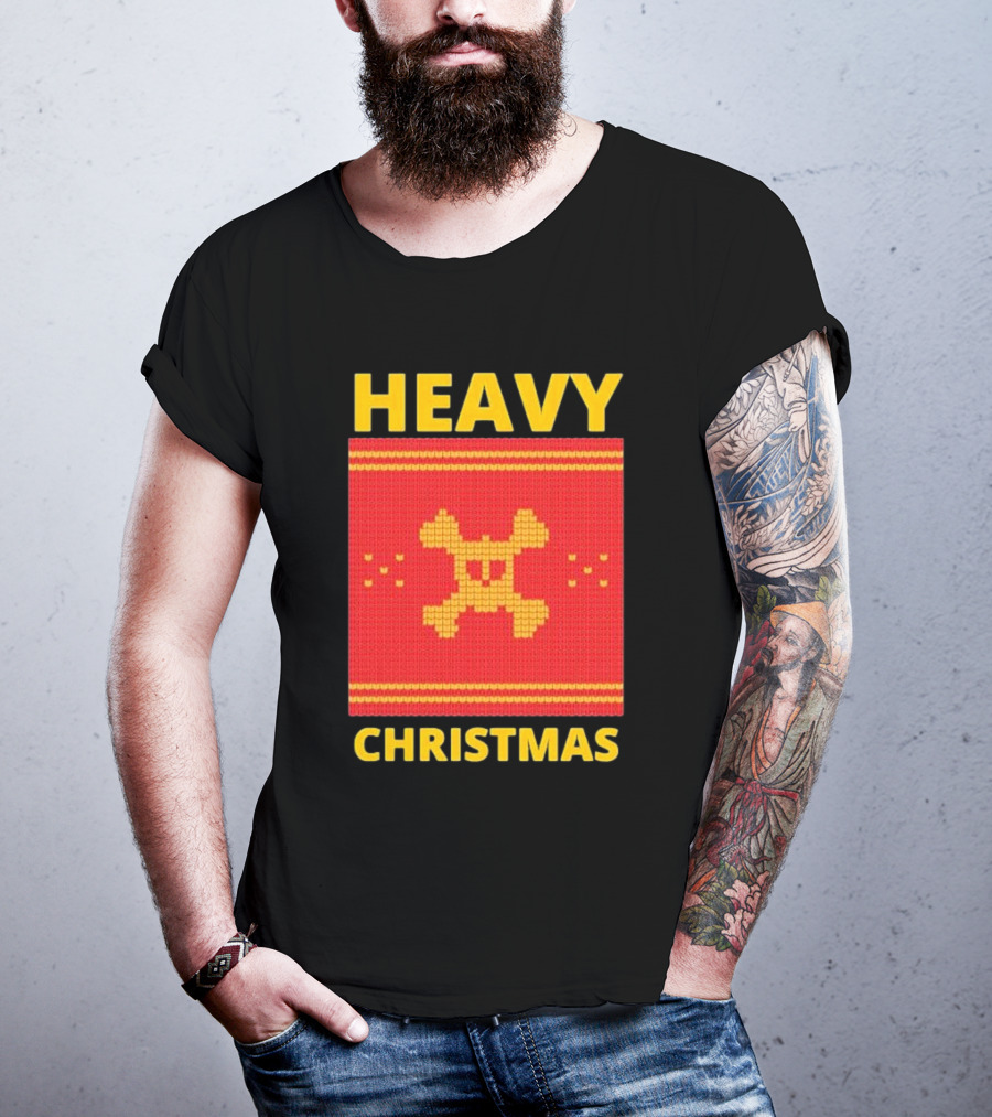 Heavy Metal Christmas Sweater Skull Design For Christmas Musical T-Shirt
