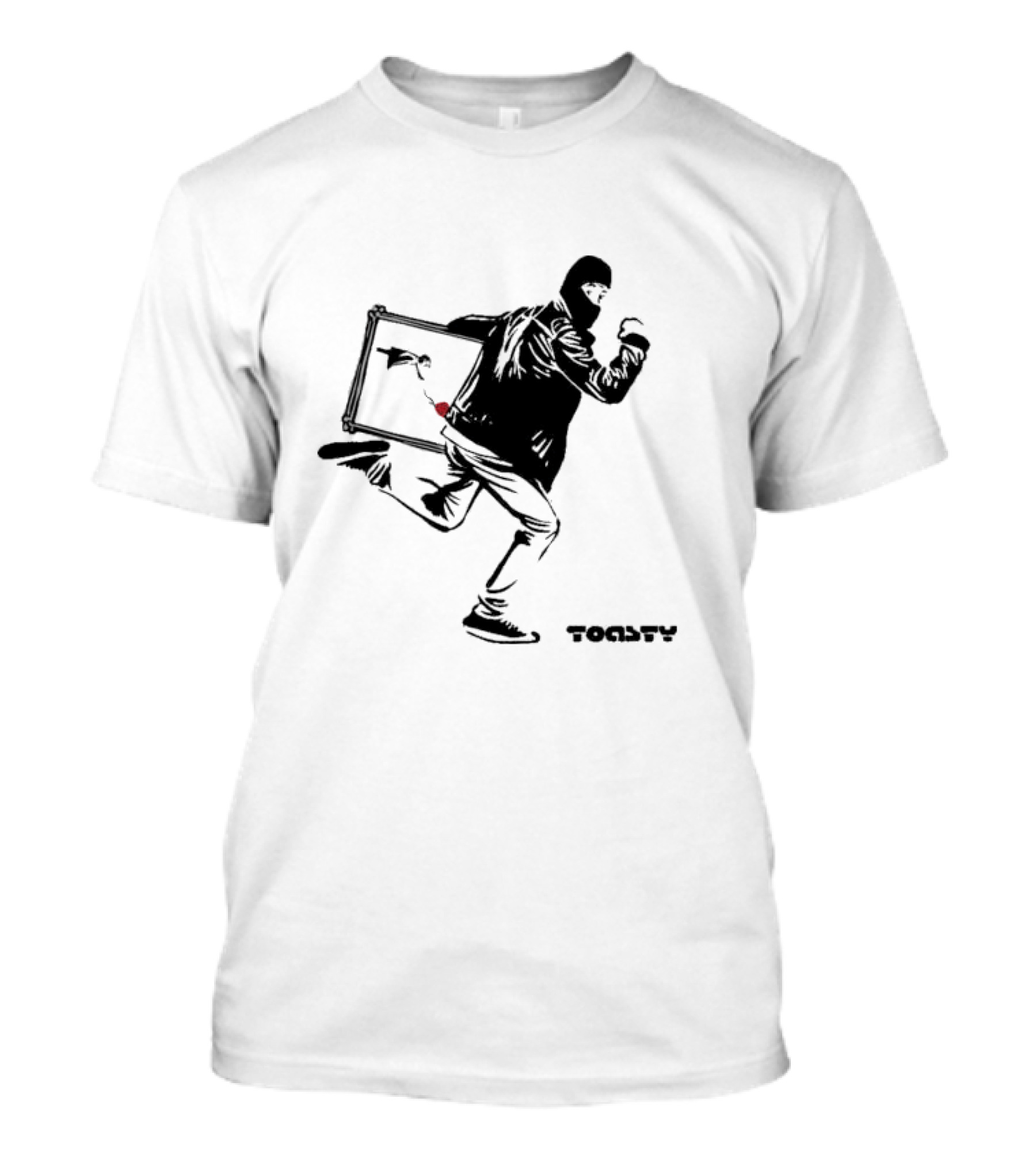 HappyToast Stolen Banksy Toasty Banksy Heist T-Shirt